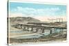 Railway Bridge over Rio Grande, El Paso, Texas-null-Stretched Canvas