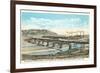 Railway Bridge over Rio Grande, El Paso, Texas-null-Framed Art Print