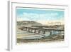 Railway Bridge over Rio Grande, El Paso, Texas-null-Framed Art Print