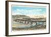 Railway Bridge over Rio Grande, El Paso, Texas-null-Framed Art Print