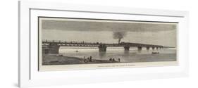 Railway Bridge over the Ganges at Rajghaut-null-Framed Giclee Print