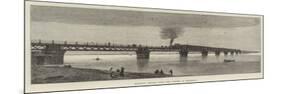 Railway Bridge over the Ganges at Rajghaut-null-Mounted Giclee Print