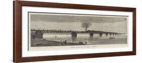 Railway Bridge over the Ganges at Rajghaut-null-Framed Giclee Print