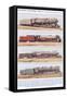 Railway Engines, Australia and Canada-null-Framed Stretched Canvas