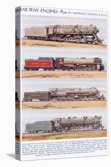 Railway Engines, Australia and Canada-null-Stretched Canvas