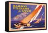 Railway Express for Speed-Josef Fenneker-Framed Stretched Canvas