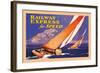 Railway Express for Speed-Josef Fenneker-Framed Art Print