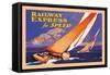 Railway Express for Speed-Josef Fenneker-Framed Stretched Canvas