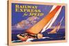 Railway Express for Speed-Josef Fenneker-Stretched Canvas