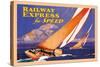 Railway Express for Speed-Josef Fenneker-Stretched Canvas