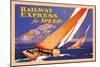 Railway Express for Speed-Josef Fenneker-Mounted Art Print