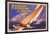 Railway Express for Speed-Josef Fenneker-Framed Art Print