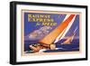 Railway Express for Speed-Josef Fenneker-Framed Premium Giclee Print