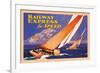 Railway Express for Speed-Josef Fenneker-Framed Art Print