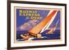 Railway Express for Speed-Josef Fenneker-Framed Art Print