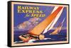 Railway Express for Speed-Josef Fenneker-Framed Stretched Canvas