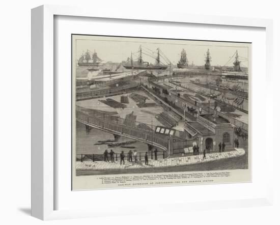 Railway Extension at Portsmouth, the New Harbour Station-William Edward Atkins-Framed Giclee Print