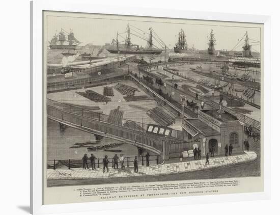 Railway Extension at Portsmouth, the New Harbour Station-William Edward Atkins-Framed Giclee Print