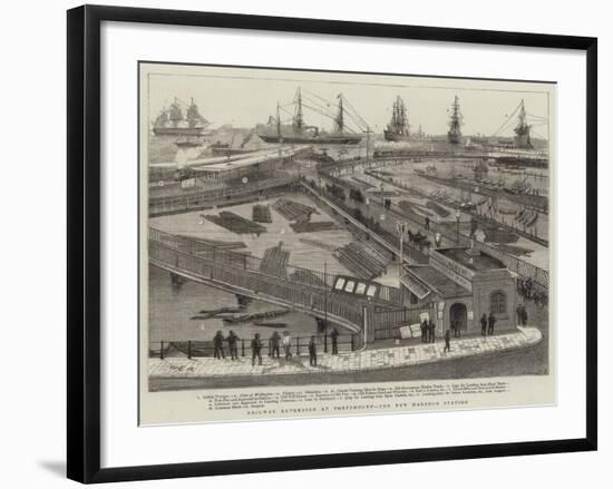 Railway Extension at Portsmouth, the New Harbour Station-William Edward Atkins-Framed Giclee Print