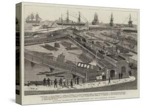 Railway Extension at Portsmouth, the New Harbour Station-William Edward Atkins-Stretched Canvas