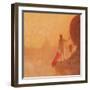 Railway Flag Man, Agra, 2010-Lincoln Seligman-Framed Giclee Print