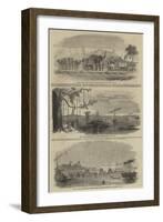 Railway from Calcutta to Delhi-null-Framed Giclee Print