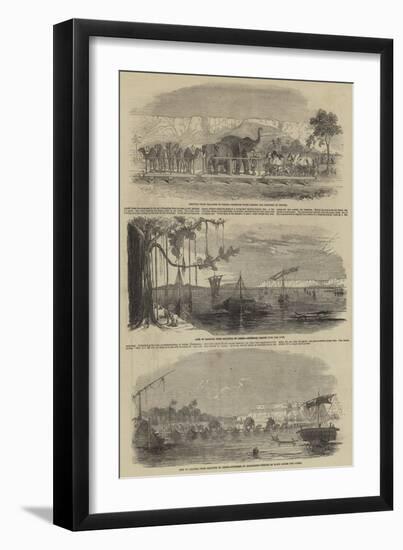 Railway from Calcutta to Delhi-null-Framed Giclee Print
