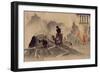 Railway in Manchuria Destroyed by Manchu Horsemen, 1904, Russo-Japanese War, China-null-Framed Giclee Print