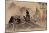 Railway in Manchuria Destroyed by Manchu Horsemen, 1904, Russo-Japanese War, China-null-Mounted Giclee Print