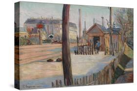 Railway Junction Near Bois-Colombes, 1885-Paul Signac-Stretched Canvas