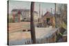 Railway Junction Near Bois-Colombes, 1885-Paul Signac-Stretched Canvas