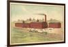 Railway Line in Front of the Factory of the Oval Churn Company-null-Framed Giclee Print