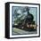 Railway Locomotive-John S^ Smith-Framed Stretched Canvas