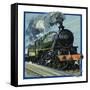 Railway Locomotive-John S^ Smith-Framed Stretched Canvas