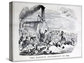 Railway Mania Cartoon 0F 1845-null-Stretched Canvas