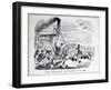 Railway Mania Cartoon 0F 1845-null-Framed Giclee Print