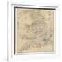 Railway Map of England and Wales-null-Framed Giclee Print