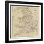 Railway Map of England and Wales-null-Framed Giclee Print