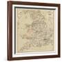 Railway Map of England and Wales-null-Framed Giclee Print