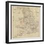 Railway Map of England and Wales-null-Framed Giclee Print