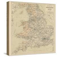 Railway Map of England and Wales-null-Stretched Canvas