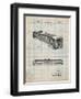 Railway Passenger Car Patent-Cole Borders-Framed Art Print