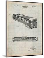 Railway Passenger Car Patent-Cole Borders-Mounted Art Print