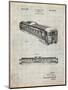 Railway Passenger Car Patent-Cole Borders-Mounted Art Print