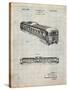 Railway Passenger Car Patent-Cole Borders-Stretched Canvas