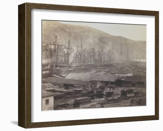 Railway Sheds and Workshops, Balaklava, 1855-Roger Fenton-Framed Giclee Print