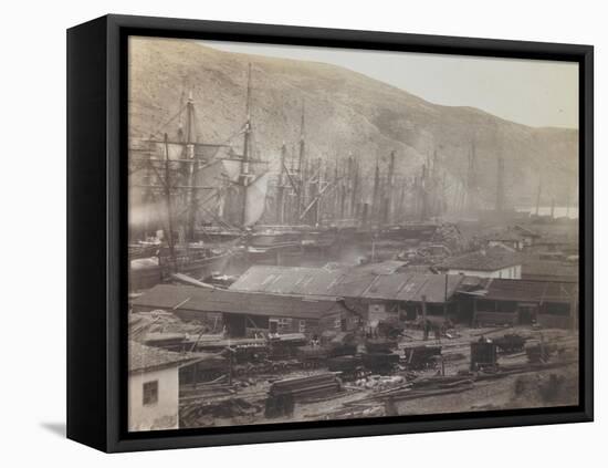 Railway Sheds and Workshops, Balaklava, 1855-Roger Fenton-Framed Stretched Canvas