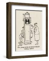 Railway Shower-William Heath Robinson-Framed Art Print