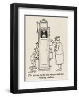 Railway Shower-William Heath Robinson-Framed Art Print