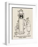 Railway Shower-William Heath Robinson-Framed Art Print